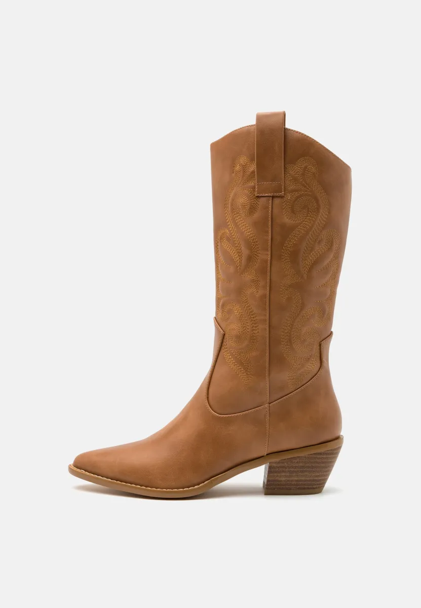 Cowboy-/Bikerboot - cognac