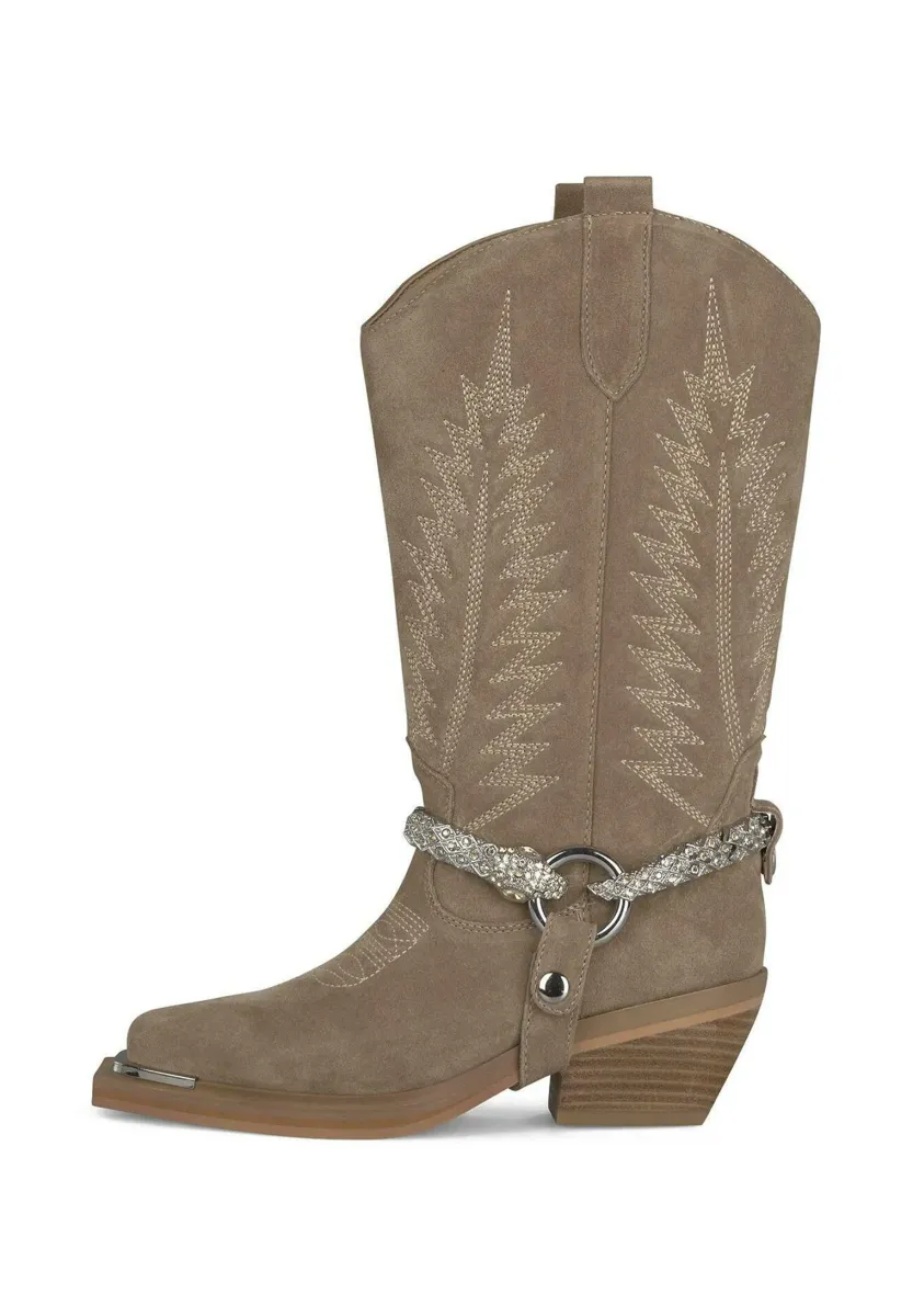 Cowboy-/Bikerboot - light brown