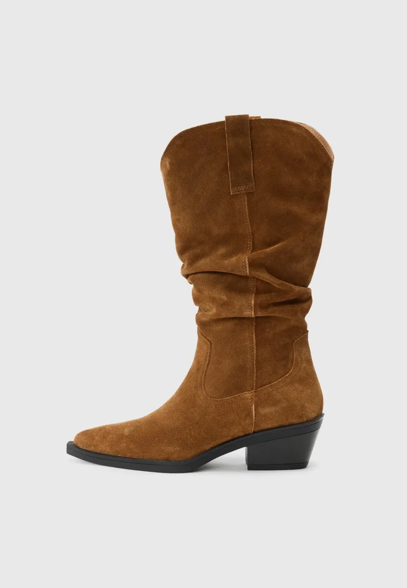 Cowboy-/Bikerboot - light cognac