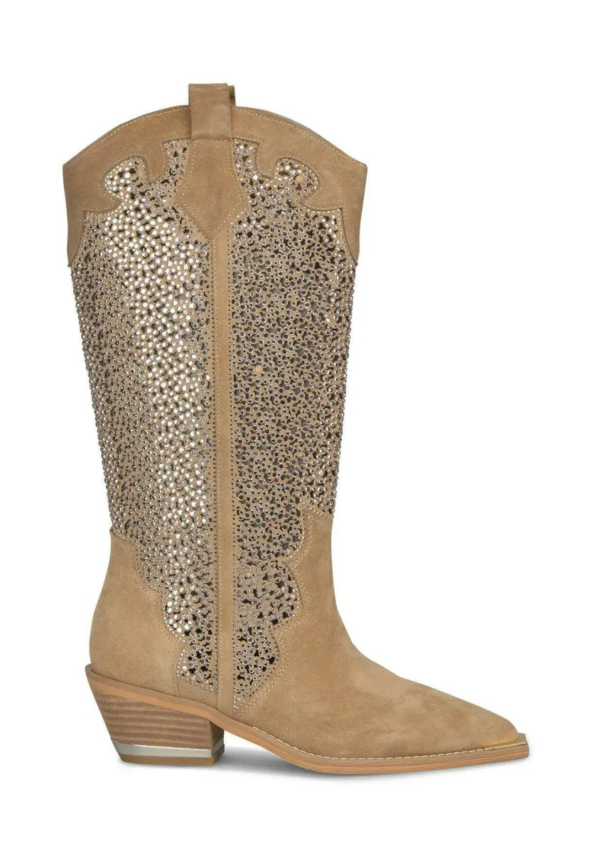 Cowboy-/Bikerboot - marrón claro