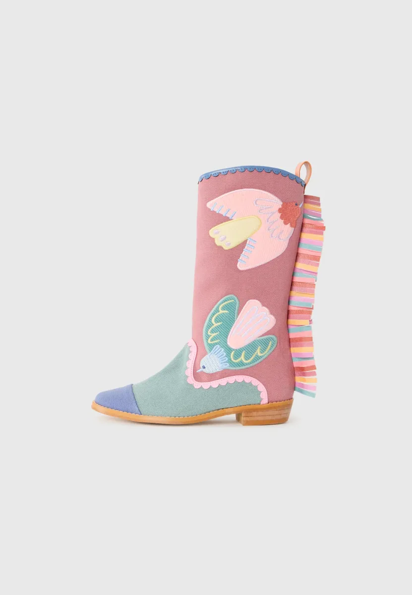 Cowboy-/Bikerboot - multi-coloured