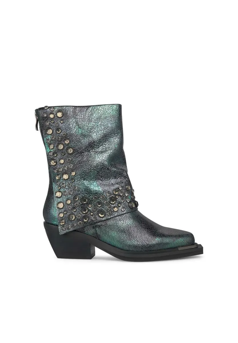 Cowboy-/Bikerstiefelette - azul