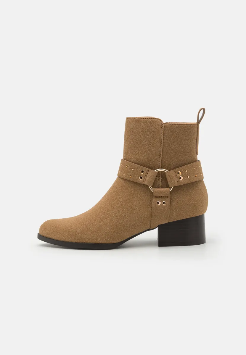Cowboy-/Bikerstiefelette - beige