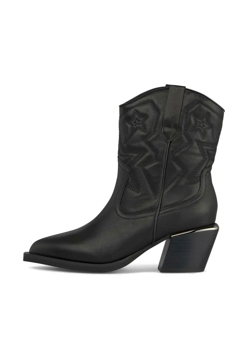 Cowboy-/Bikerstiefelette - black