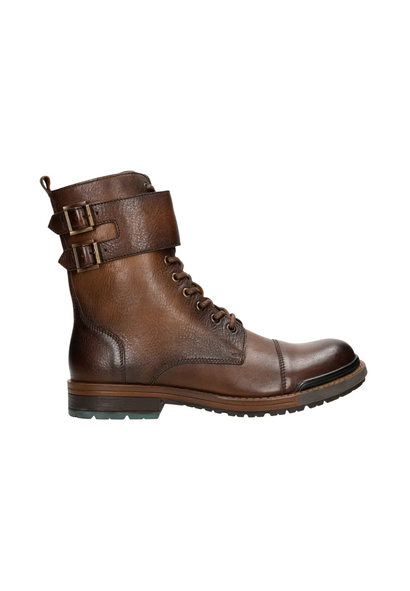 Cowboy-/Bikerstiefelette - brown