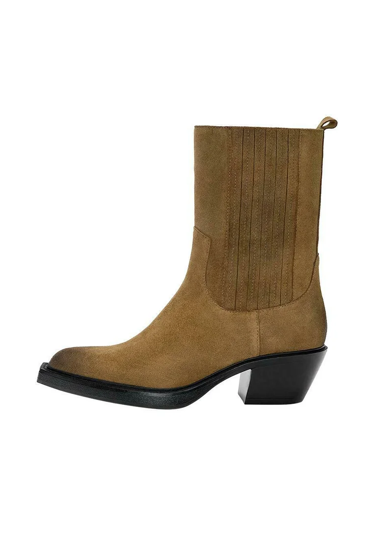 Cowboy-/Bikerstiefelette - brown