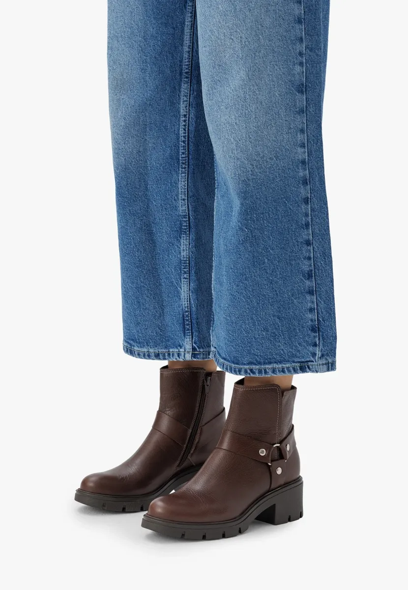 Cowboy-/Bikerstiefelette - brown