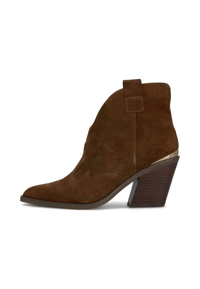 Cowboy-/Bikerstiefelette - Camel