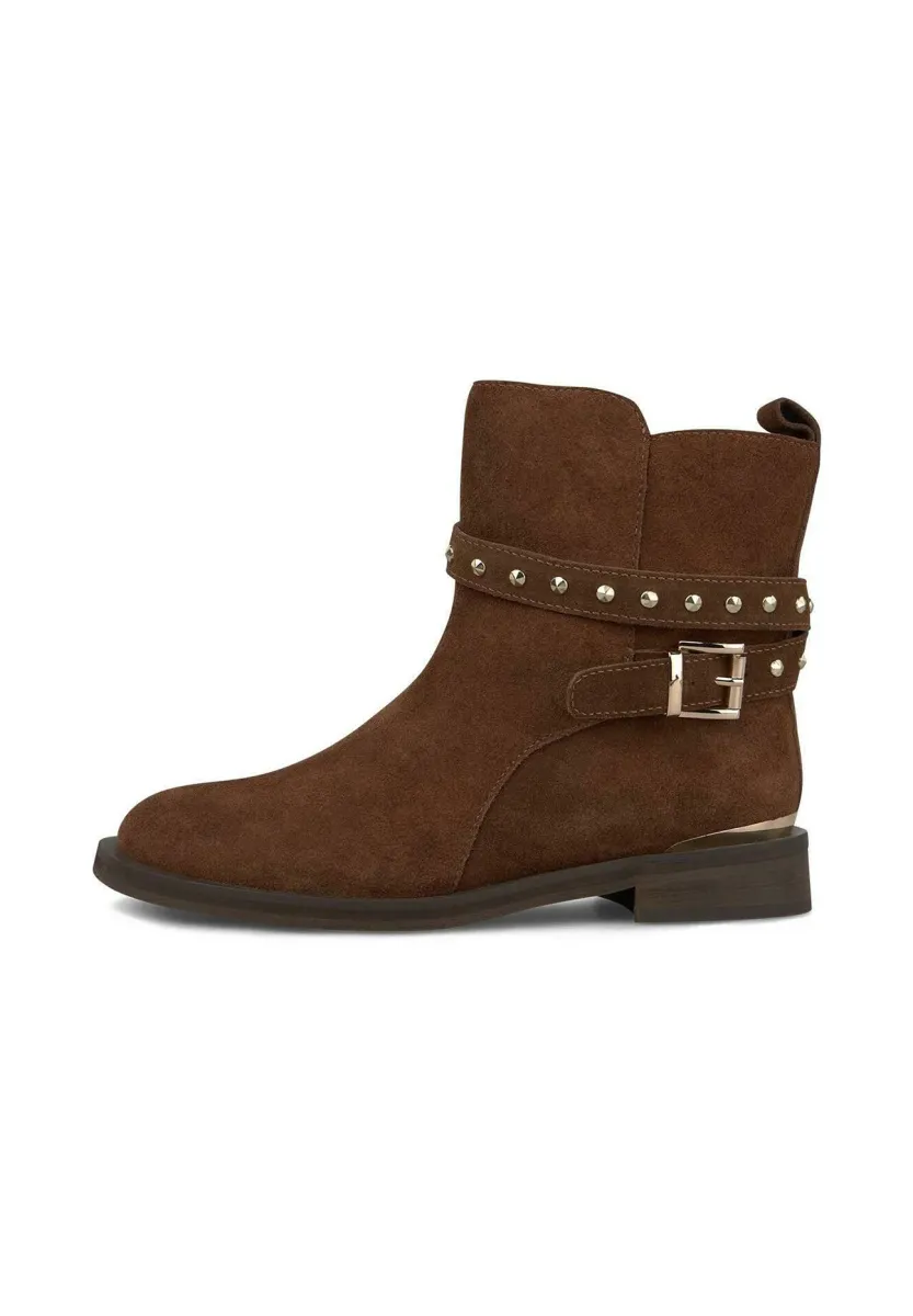 Cowboy-/Bikerstiefelette - Camel