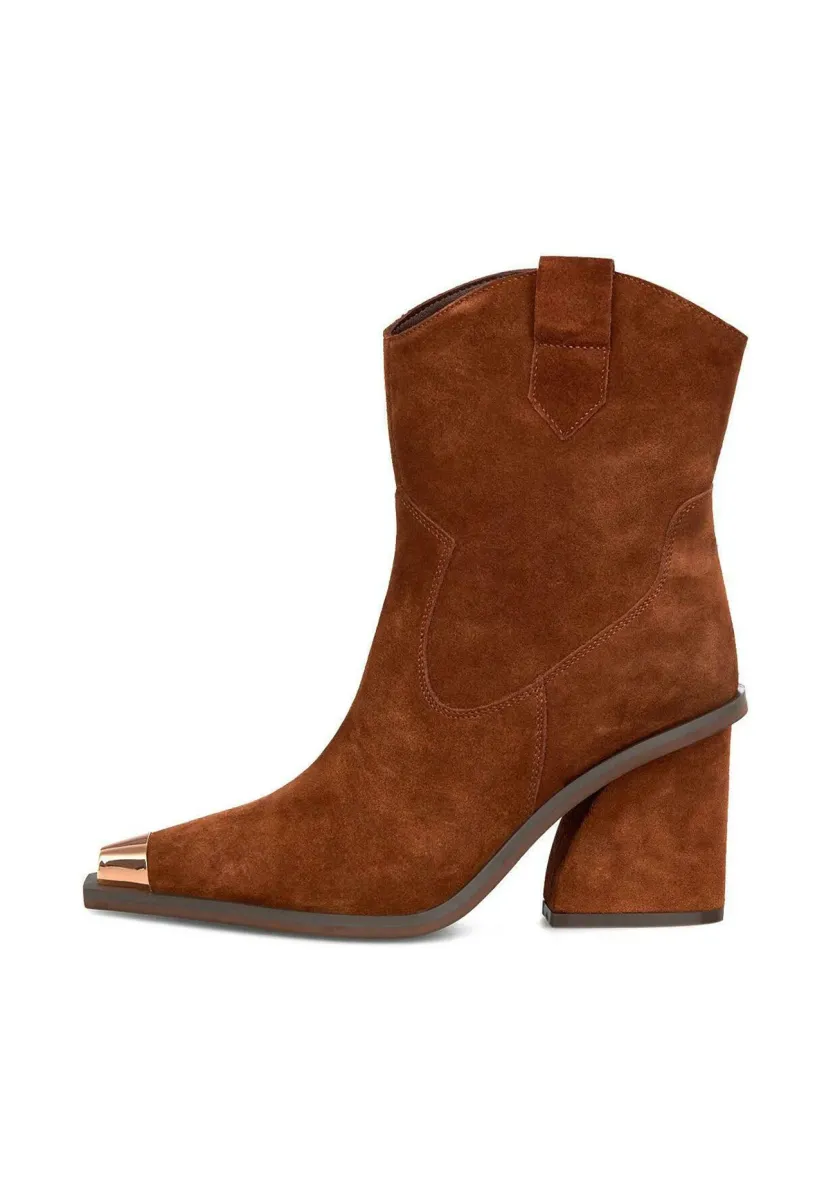 Cowboy-/Bikerstiefelette - Camel