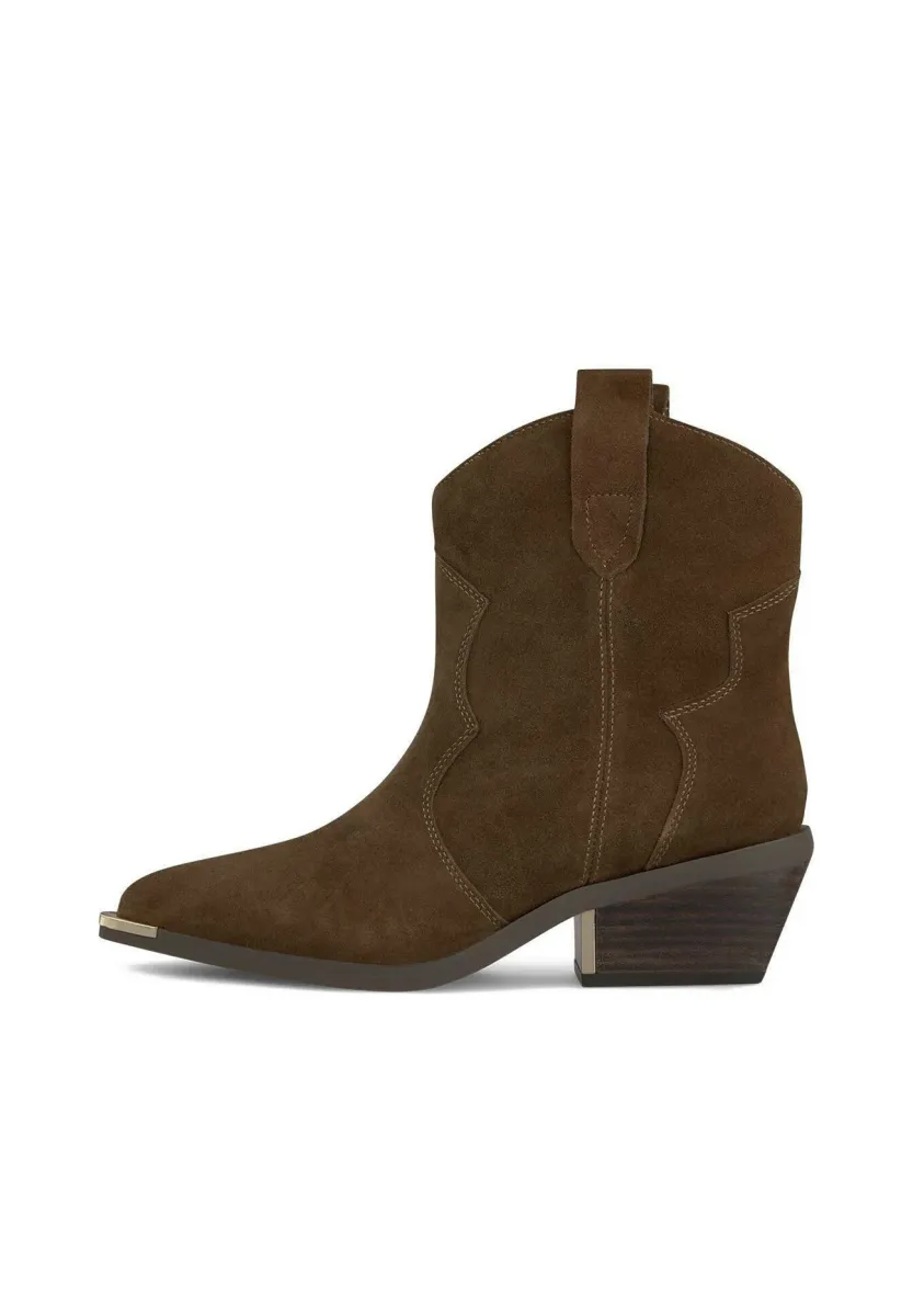 Cowboy-/Bikerstiefelette - Camel