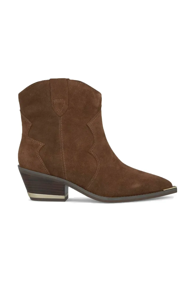 Cowboy-/Bikerstiefelette - camel
