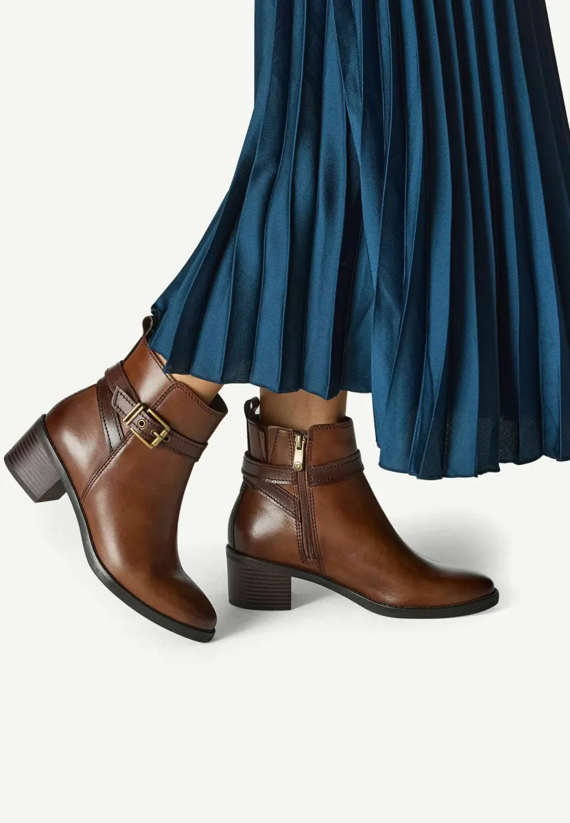 Cowboy-/Bikerstiefelette - chestnut comb