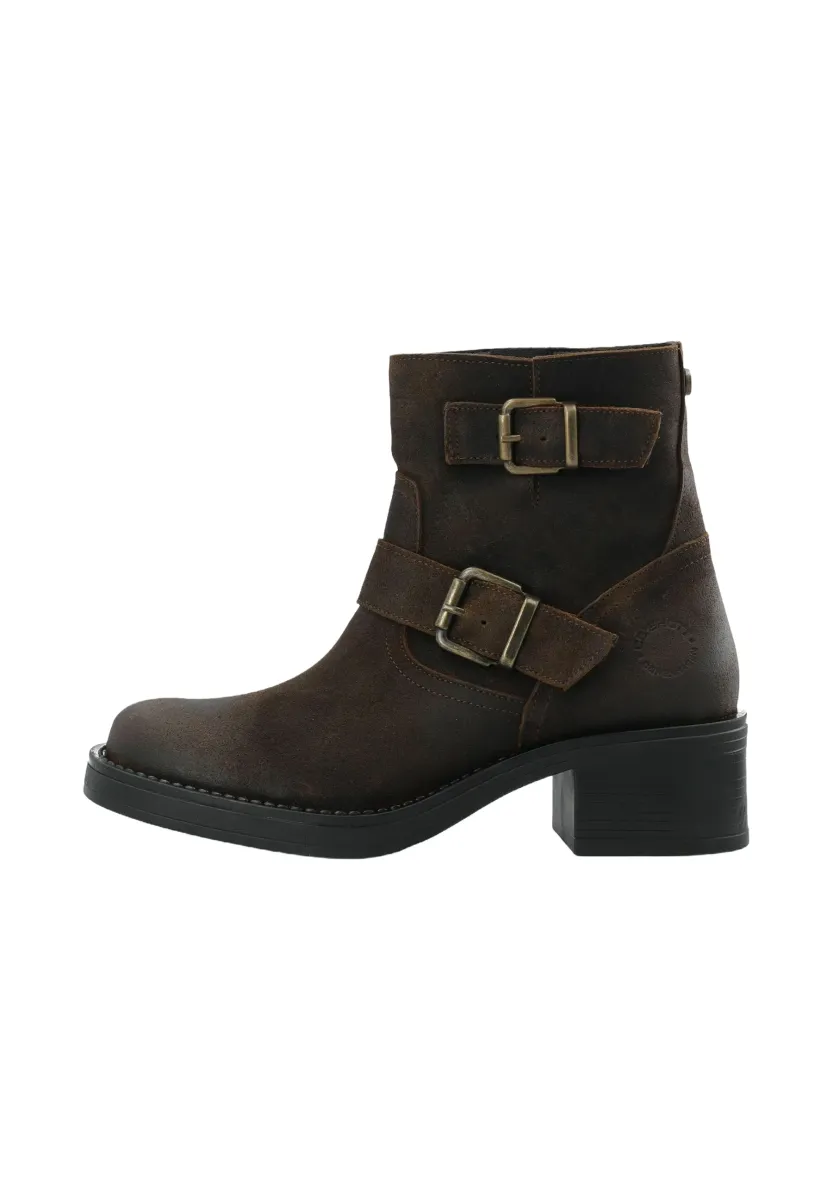 Cowboy-/Bikerstiefelette - dark brown
