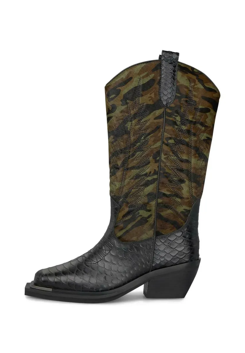 Cowboy-/Bikerstiefelette - green