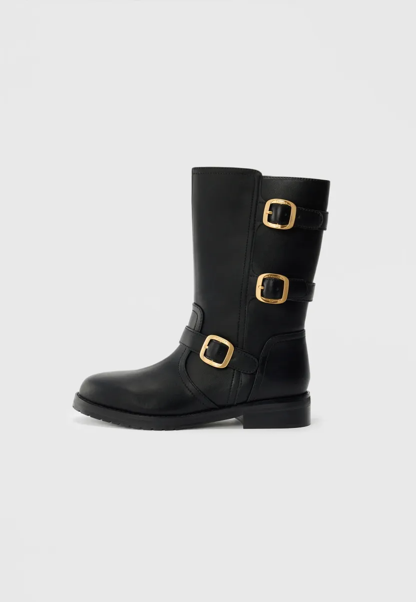 Cowboy-/Bikerstiefelette - nero