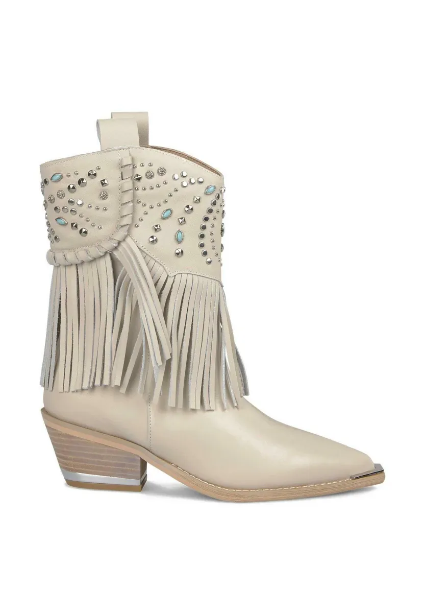 Cowboy-/Bikerstiefelette - piedra