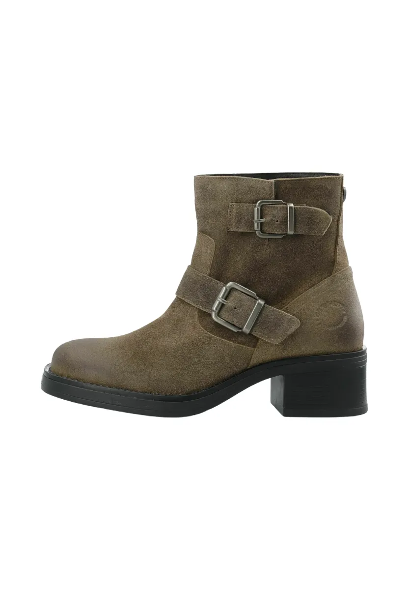 Cowboy-/Bikerstiefelette - sand