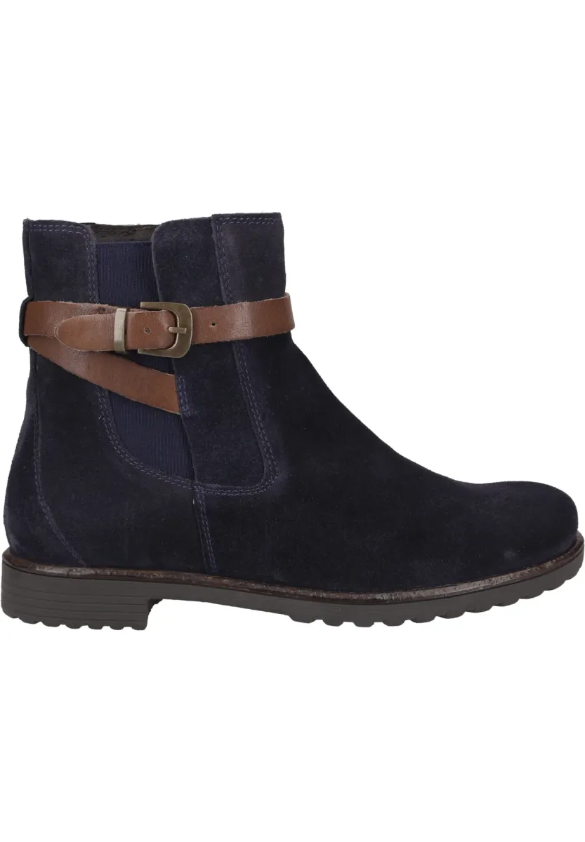 Cowboy-/Bikerstiefelette - schwarz