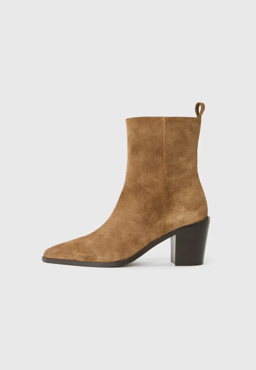 Cowboy-/Bikerstiefelette - tabac
