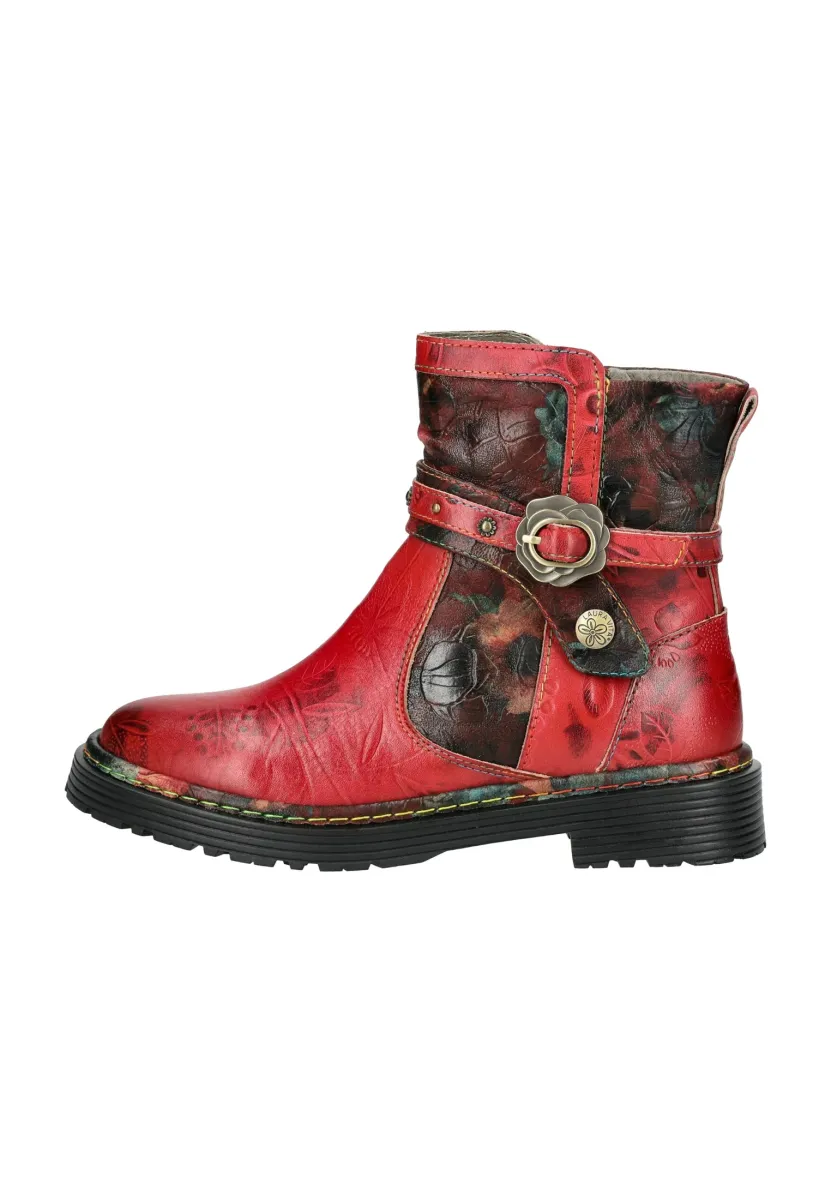 Cowboy-/Bikerstiefelette - wine