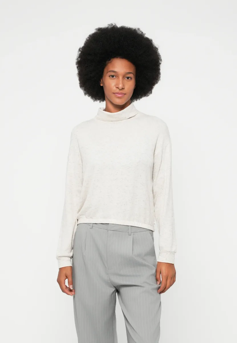COZY - Strickpullover - creme beige melange