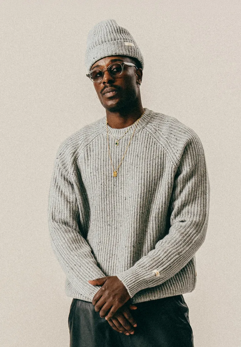 COZY - Strickpullover - mid grey heather