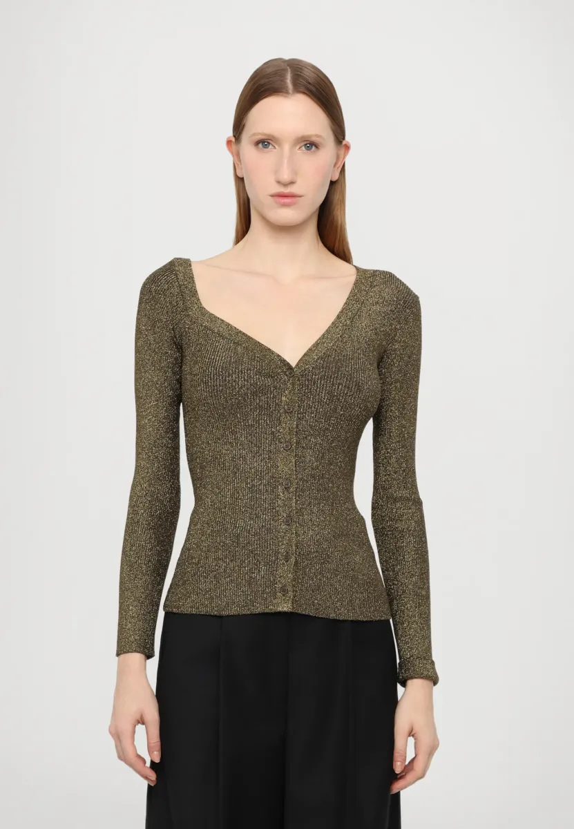 CRAFTSMAN - Strickjacke - metallic gold