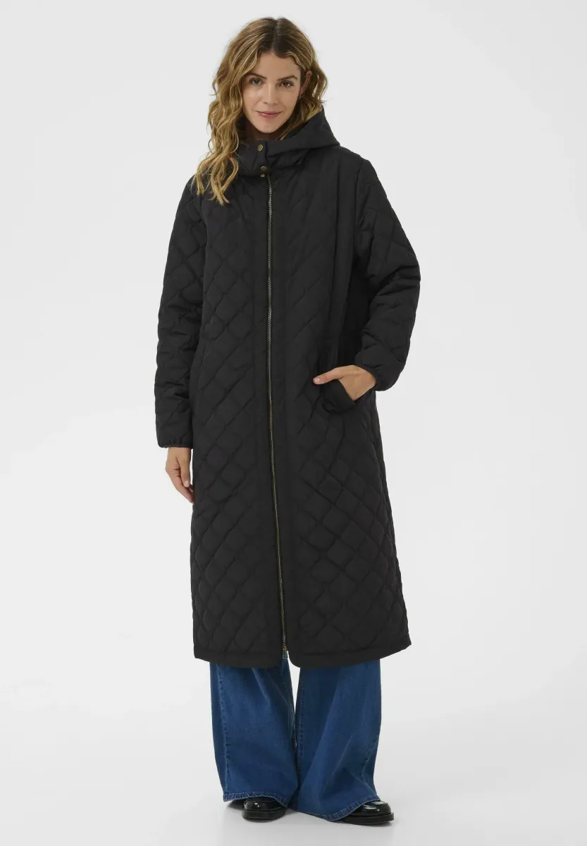 CRARWEN LONG HOODED JACKET - Übergangsjacke - pitch black