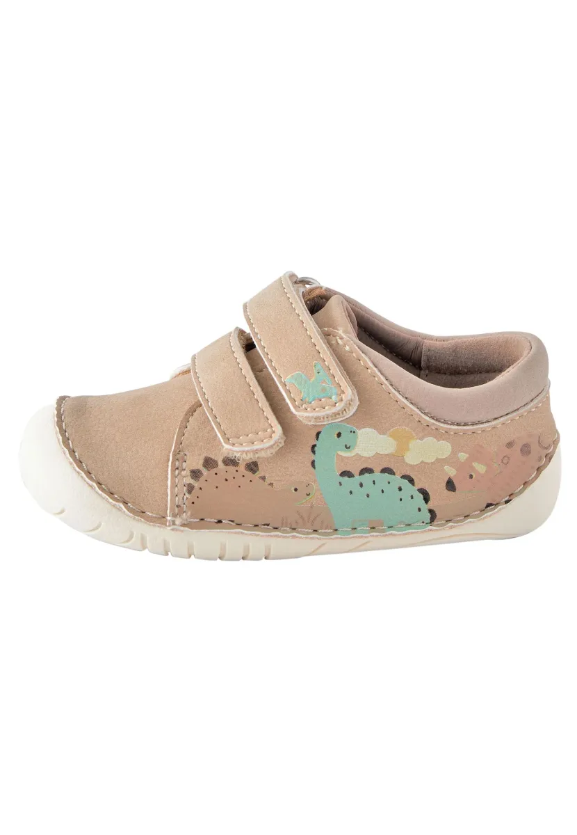 CRAWLER WIDE FIT - Sneaker low - neutral dinosaur scene