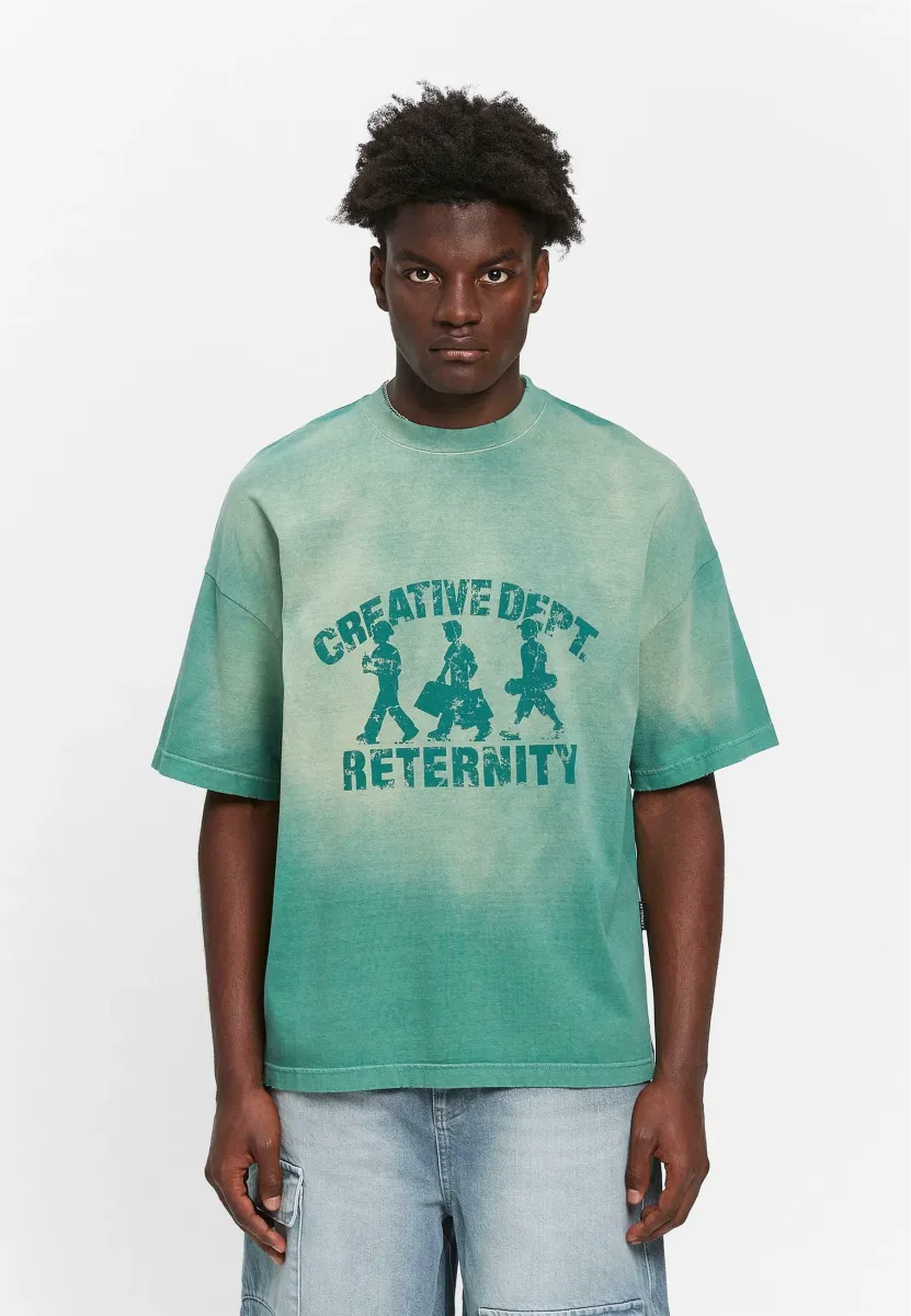 CREATIVE DEPT LOGO - T-Shirt print - washed green