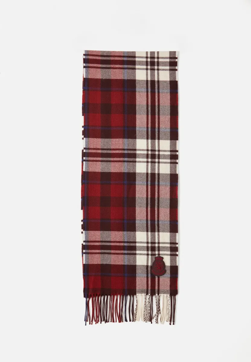 CREST CHECK SCARF UNISEX - Schal - regatta red