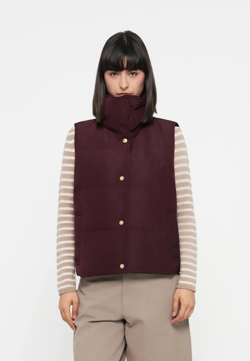 CREST - Weste - deep burgundy