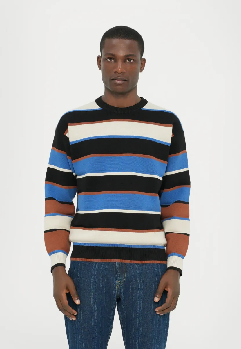 CREW NECK - Strickpullover - black