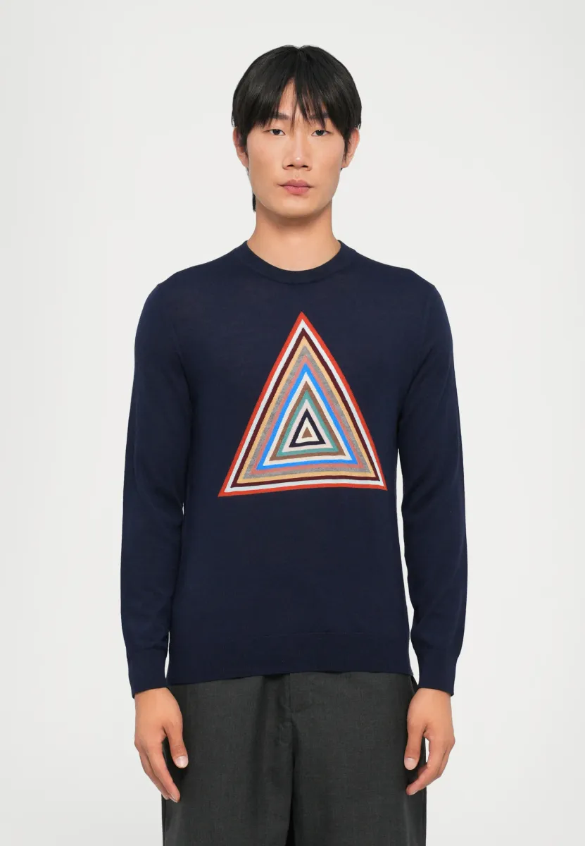 CREW NECK - Strickpullover - blue