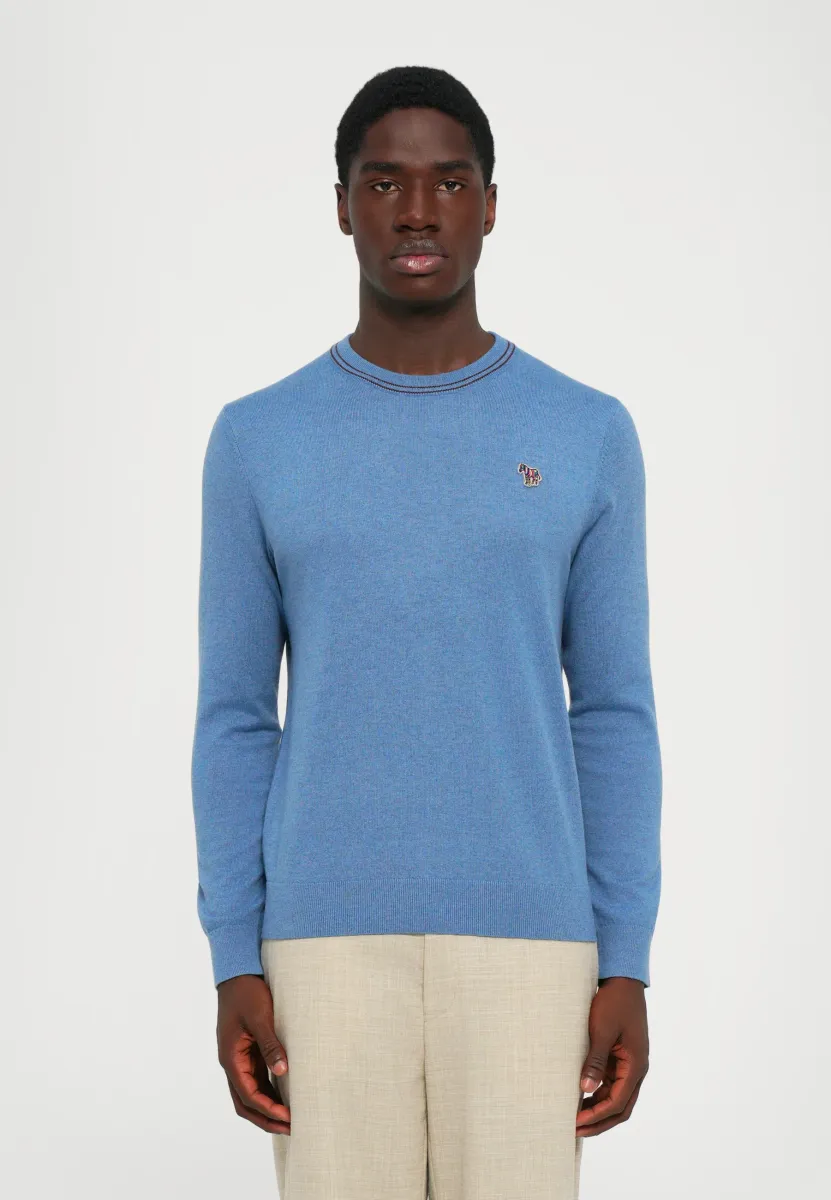 CREW NECK - Strickpullover - blue