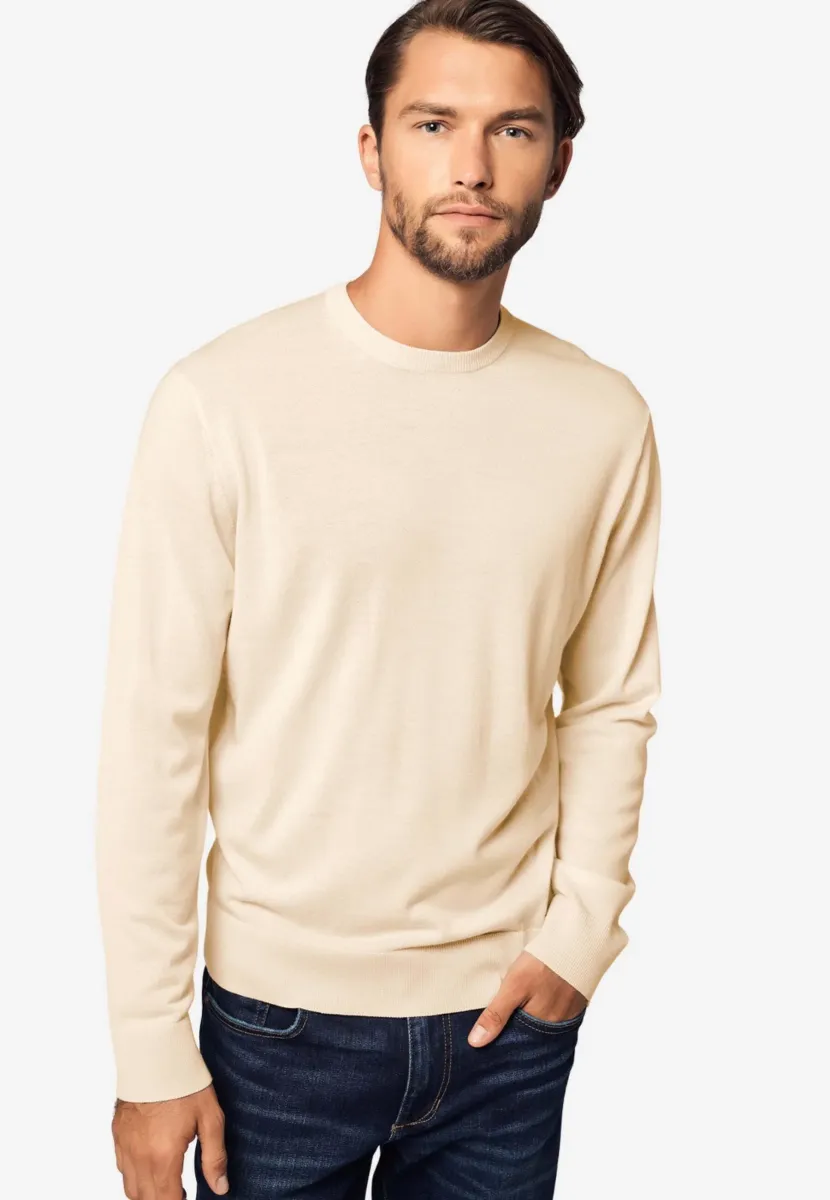 CREW NECK  - Strickpullover - cream