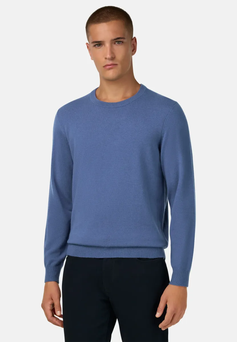 CREW NECK - Strickpullover - indigo