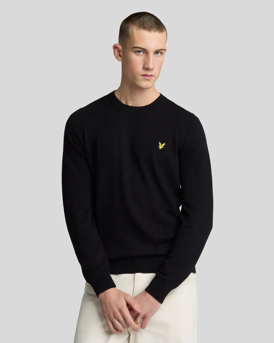 CREW NECK  - Strickpullover - jet black
