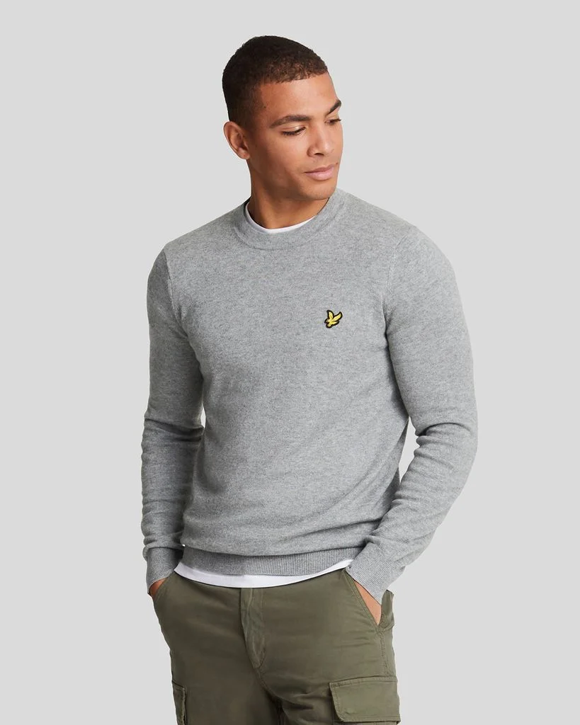 CREW NECK  - Strickpullover - mid grey