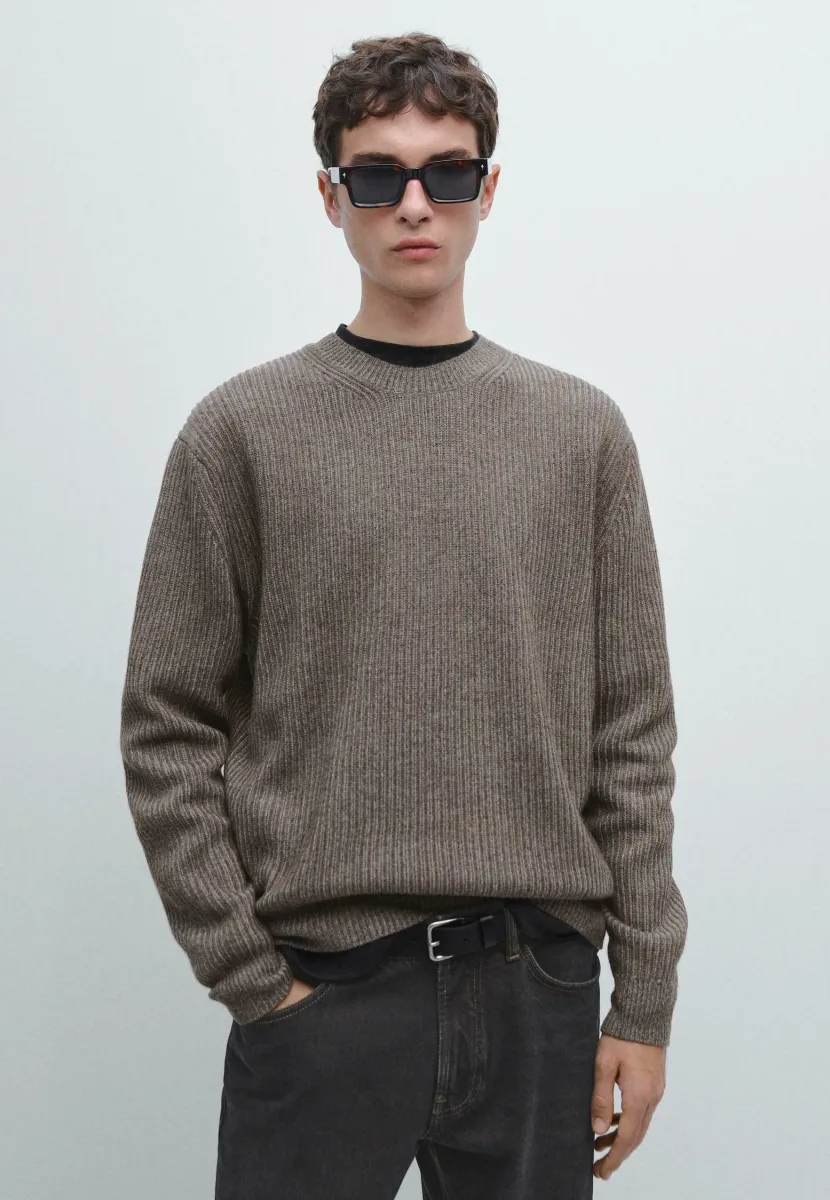 CREW NECK SWEATER - Strickpullover - sand