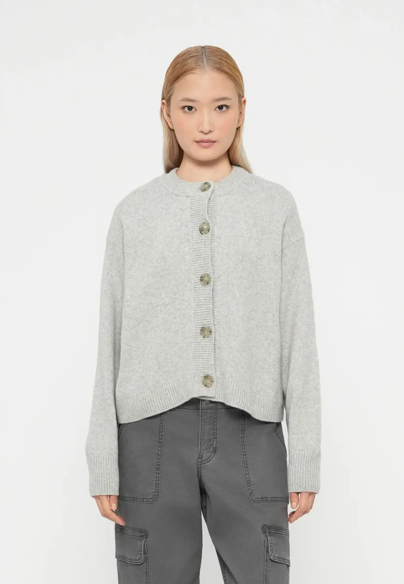 CREW - Strickjacke - grey heather