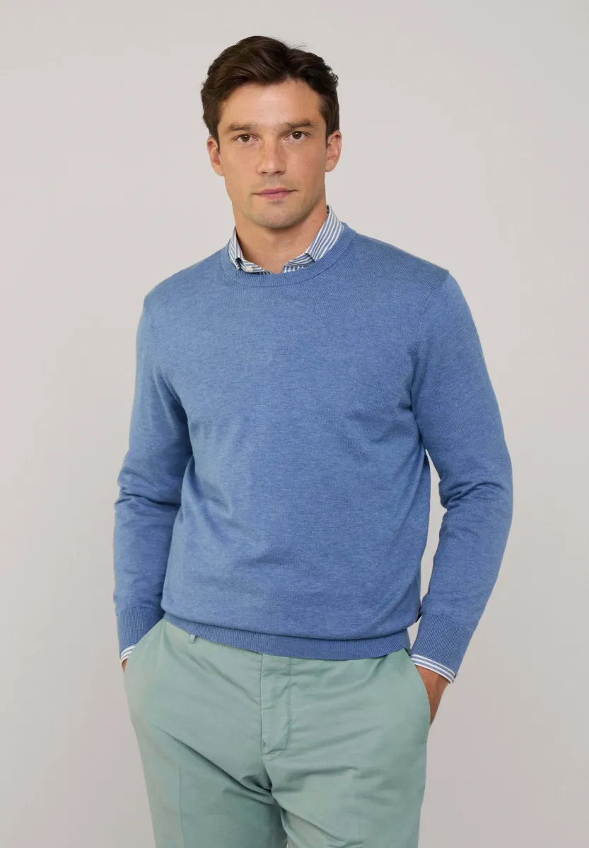 CREW - Strickpullover - blue marl