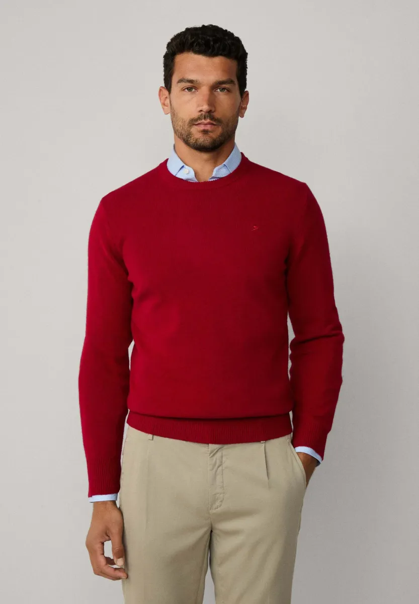 CREW - Strickpullover - chilli red