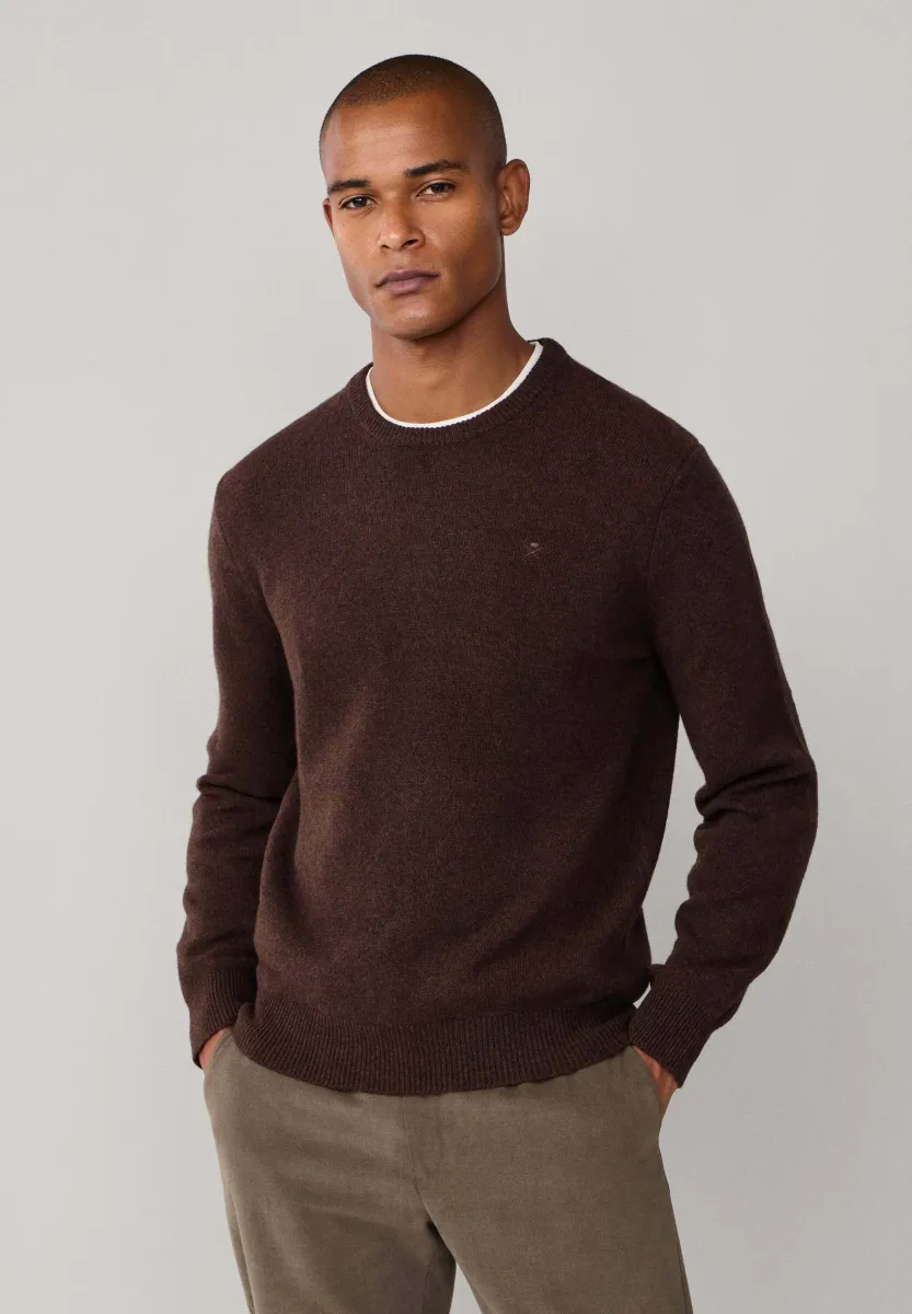CREW - Strickpullover - dark brown