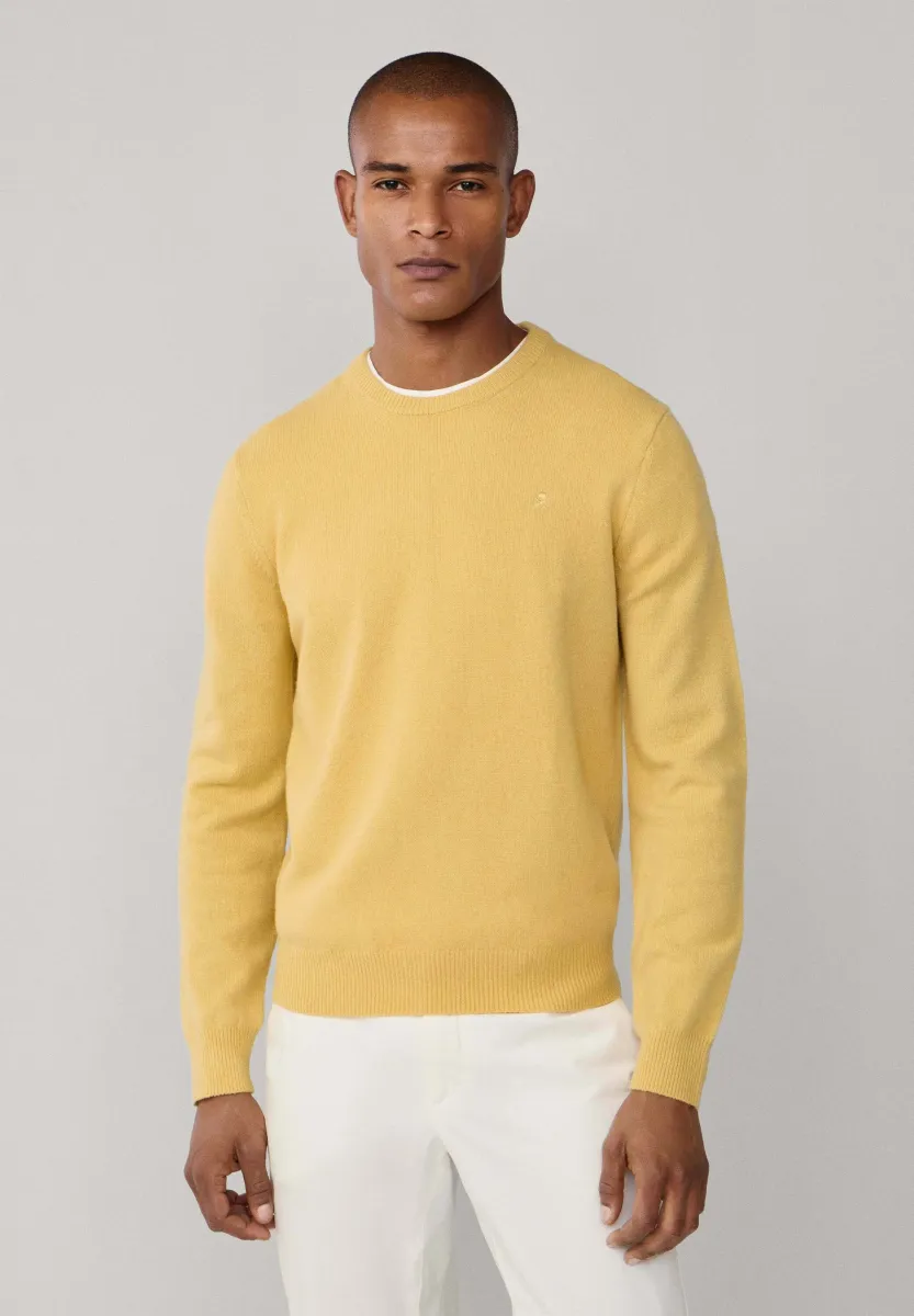 CREW - Strickpullover - lemon yellow
