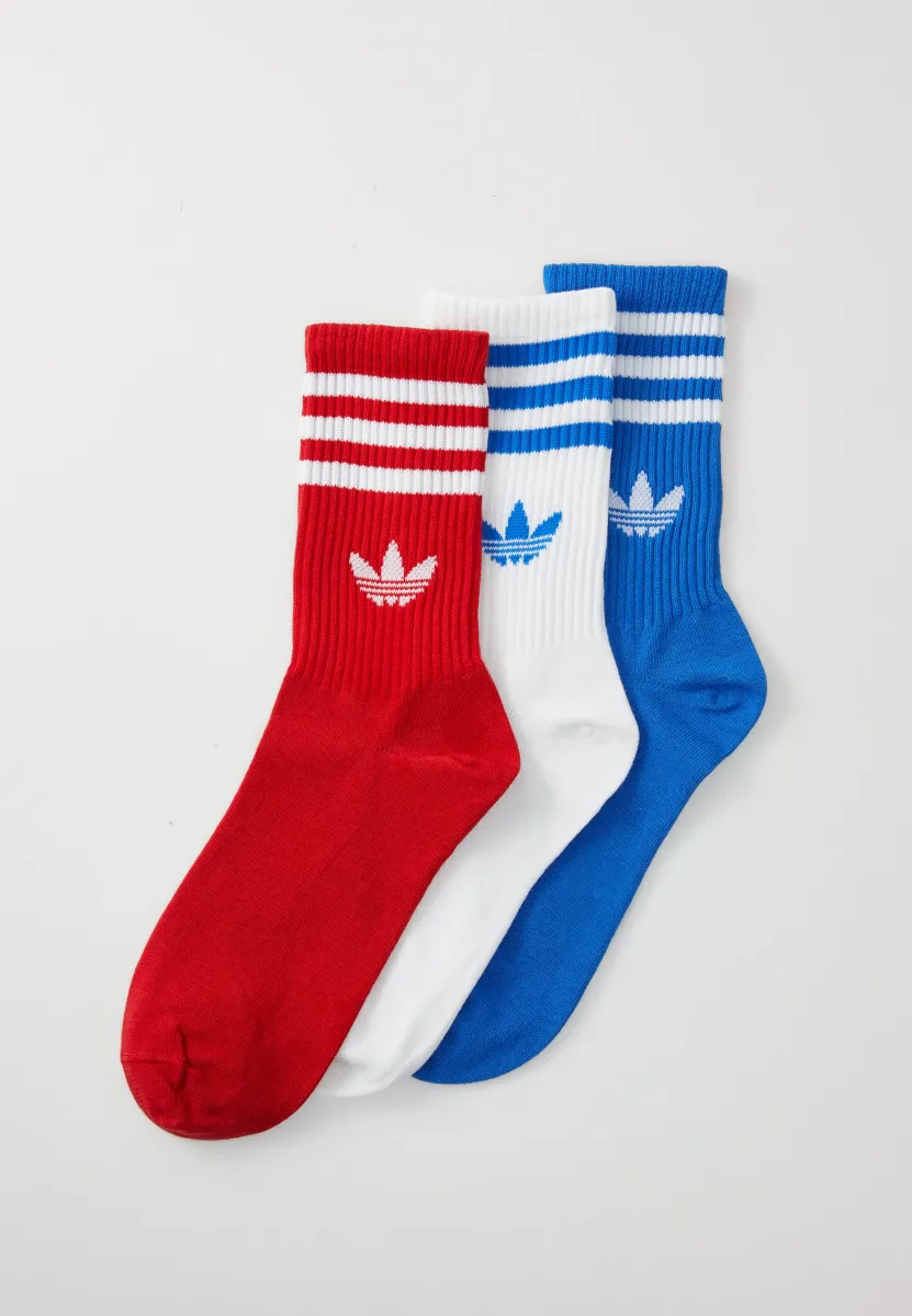 CREW UNISEX 3 PACK - Socken - better scarlet/blue/white