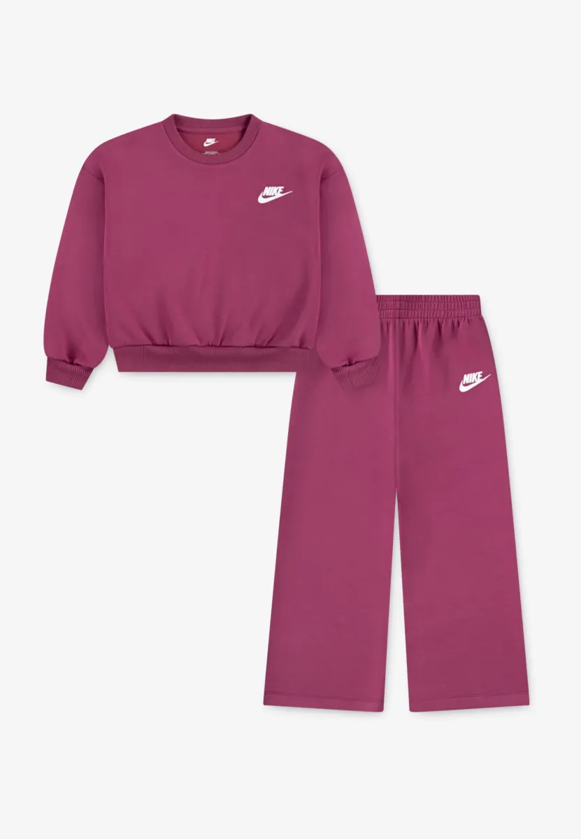 CREW WIDE LEG PANT SET - Trainingsanzug - sweet beet