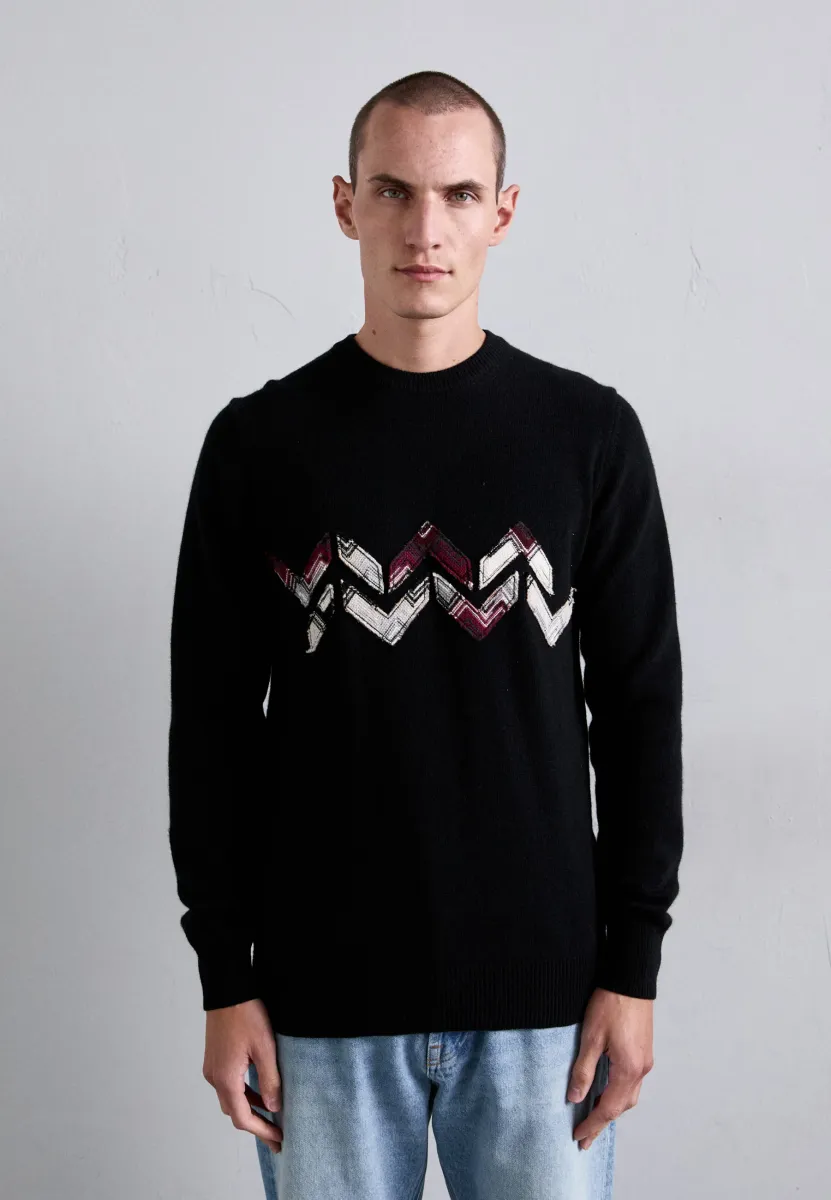 CREWNECK - Strickpullover - black