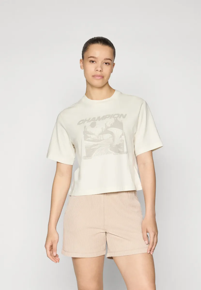 CREWNECK - T-Shirt print - off-white